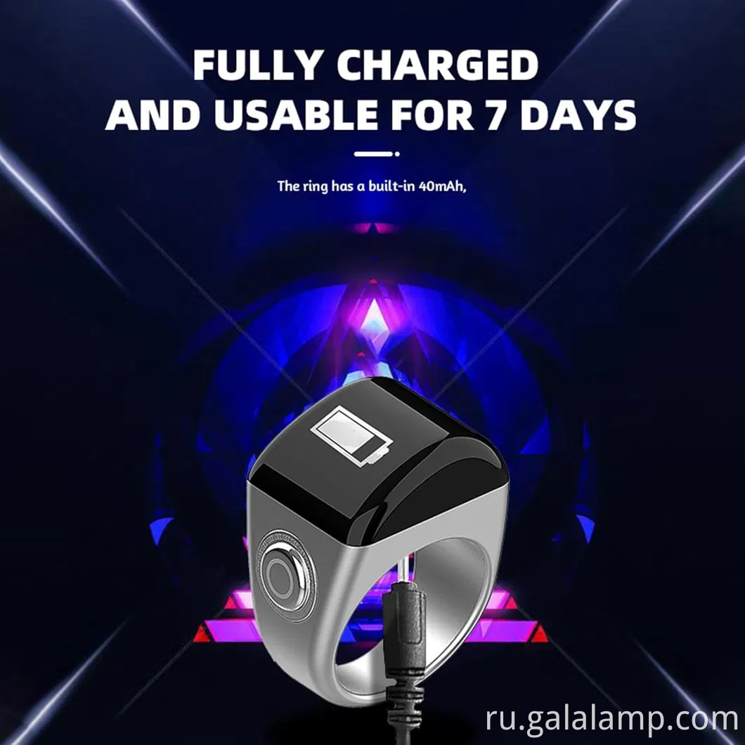 Умные цифровые кольца Tasbih - водонепроницаемый молитвенный счетчик с OLED -экраном